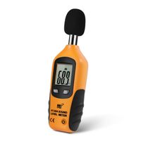 Flexzion Decibel Meter Digital Sound Level Tester Pressure Audio Noise Measurement Tool Portable 30 dBA - 130 dBA with LCD Display Battery and Frequency Weighting for Musicians Sound Audio