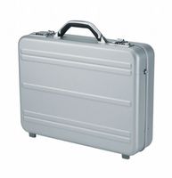 Alumaxx Mercato Laptop Attache Case with 2 Combination Locks Silver Aluminium Ref 45188