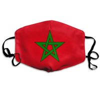 NUNOFOG Moroccan Flag Unisex Safety Masks Washable and Reusable Cleaning Gardening Dust Respirator Mouth Masks for Men Women One Size
