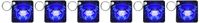3dRose Cute Astrology Cancer Zodiac Sign Blue Crab - Key Chains, 2.25 x 4.5 inches, set of 6 (kc_28551_3)