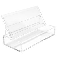Clear Acrylic Marker / Pen / Photo Storage Box With Built-in Frame to Display 2 Prints - For Kodak Mini Instant Printer Picture Projects