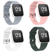 Recoppa Compatible with Fitbit Versa Bands for Women Men Large Small, Adjustable Replacement Wristbands for Fitbit Versa/Versa 2/Versa Lite Edition/Versa Special Edition, 4 Pack