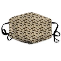 Brown German Shepard Dog Dust Mask,Washable and Reusable Cleaning Gardening Outdoor Activities Warm Windproof Mask