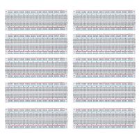 MCIGICM 10pcs Breadboard 830 Point Solderless Prototype PCB Board Kit Protoboard MB-102 for Arduino DIY Electronics kit