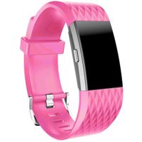 Wensltd Sports Silicone Bracelet Strap Band For Fitbit Charge 2 (hot pink)