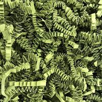 Black Cat Avenue 1 LB Green Tea Crinkle Cut Paper Shred Filler for Gift Wrap and Basket Filler