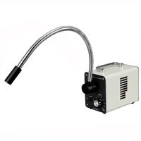AmScope LED-20WS 20W LED Fiber Optic Single Gooseneck Light Microscope Illuminator