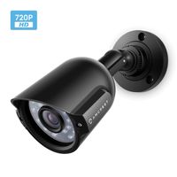 Amcrest AMC960HDC36-B 800+ TVL Dome Weatherproof IP66 Camera with 65' IR LED Night Vision (Black),Power supply and coaxial video cable are not included
