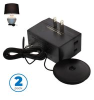 Westek Dimmer Switch for Lamps - Plug In Dimmer Switch with Touchpad Control, 2 Pack - 200W, 3 Level Dimmer - Light Dimmers for Lamps are Ideal for Bedside and Hard to Reach Lamps - 6043BC