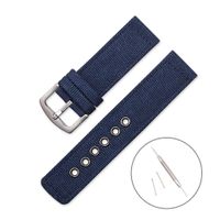 DreamDirect Army Green Camouflage Canvas Watch Strap for Men and Women 1Piece NATO Straps Premium Watch Bands Replacement Width 22mm