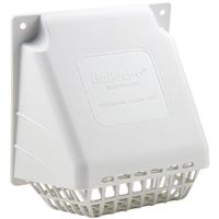 4" WHT DRYER VENT WIDE MOUTH