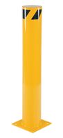 Vestil BOL-42-6.5 Steel Pipe Safety Bollard, 42" x 6.5", Yellow