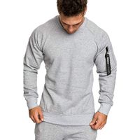 Padaleks Men's Sweatshirt Pullover O Neck Knitted Sweater Tops Autumn Winter Casual Comfortable Tee Outwear Blouse Gray