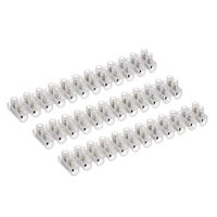 uxcell Terminal Strip Screw Terminal Barrier Block 10A 12 Position Dual Row Type U Wire Connector 4pcs