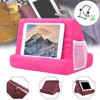 LCLHOME Multi-Angle Soft Pillow Lap Stand Folding Tablet PC Soft Pillow Knee Stand Yoruii Tablet Computer Pillow Stand Bookshelf Reading Stand iPad Folding Triangle for iPad Tablets
