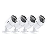 ANNKE CCTV Bullet Camera White 1080P HD TVI Add-on Surveillance Security Camera, IP66 Outdoor Camera with IR Night Vision
