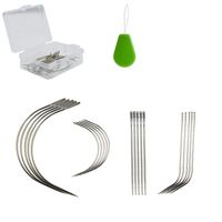 20 pcs J I C Curved Needles Hand Sewing Needles Hair Weave Needles for Wig Making, Carpet Leather, Canvas Repairing, Modelling and Crafts Sofa Cloth, Shoes