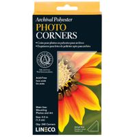 Lineco Self-Adhesive Polyester Mounting Corners - .5" Clear (240/Pkg.)