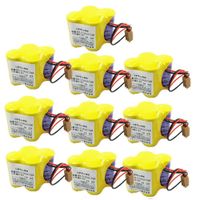 10-Pack BR-2/3AGCT4A 6V 4400mAh Replacement Battery for FANUC Controls A98L-0031-0025 CNC System