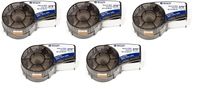 Brady High Adhesion Vinyl Label Tape (M71C-2000-595-WT) - Black on White Vinyl Film - Compatible with BMP21-PLUS, IDPAL, and LABPAL Label Printers (Twо Расk, Black/White)