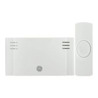 GE Wireless Doorbell Kit, 2 Melodies, 1 Push Buttons, 4 Volume Levels, 150 Ft. Range, Mountable, White, 19247, Battery-Operated Receiver, 2 Each