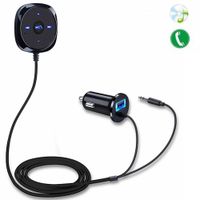 angel3292 Deals Wireless Bluetooth Car 3.5mm AUX Audio Adapter Music Receiver + Car Charger