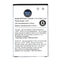 CHAYA Brand New Replacement Battery For Casio BTR781B, BTR781, GzOne Ravine 2, C781