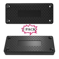 DD Gun Magnet Mount,HQ Rubber Coated 37lbs Rated, Magnetic Gun Holster for Vehicle and Indoor, Concealed for Handguns,Airguns,Rifle and Pistol in Car Wall Bedside and Office(2 Pack)