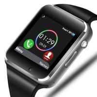 321OU Smart Watch Touch Screen Bluetooth Smart Watch Smartwatch Phone Fitness Tracker SIM SD Card Slot Camera Pedometer (Silver)
