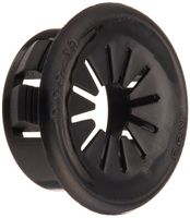 Morris 22344 Snap Bushings with Shutters, .75-Inch, Black, 10-Pack