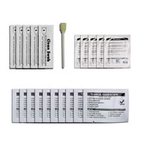 UltraClean Cleaning Kit for Most ID Card Printer, Card Reader Cleaner Kit, Pack of 5 CR80 Cleaning Cards and 5 Swabs and 10 Wipes CK-A5021 White