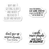 Funny Sticker Pack Sticker Pack Funny Stickers - 4 Pack - Sticker Vinyl Decal - Laptop, Phone, Tablet Vinyl Decal Sticker (4 Pack) S183155
