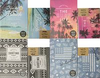 WCS West Coast Style 4 Design Letter Set 100 Writing Paper (Letter Pad A5 Size) + 48 Envelopes Stationary Japan