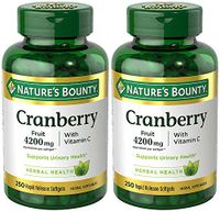 Cranberry NbZfaI with Vitamin C 4200 mg, 250 Softgels (2 Bottles)