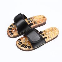Home non - slip Massage Slippers Health Pebbles Foot Massage Footwear Slippers , 41