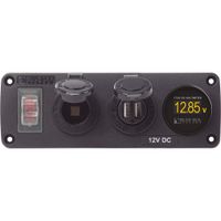 Blue Sea 4366 Water Resistant USB Accessory Panel - Circuit Breaker, 1. [4366]