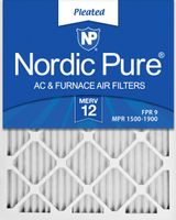 Nordic Pure 20x25x1 MERV 12 Pleated AC Furnace Air Filters, 6 PACK, 6 Count
