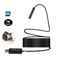 CCbetter 2 in 1 USB Endoscope 2 MP 720p HD Camera 8.5mm IP67 Waterproof 6 Adjustable LEDs Digital Endoscope Inspection Camera for Android/MAC OS/Windows with OTG and UVC Function, 7M