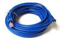 SoDo Tek TM RJ45 Cat5e Ethernet Patch Cable For HP Officejet Pro 8600 Premium Printer - Blue - 25 ft