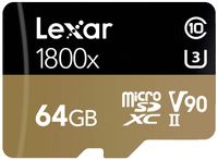Lexar Professional 1800X 64GB MicroSDXC Uhs-II Card