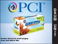 Premium Compatibles Inc. DR510PC Replacement Ink and Toner Cartridge for Brother Printers, Black