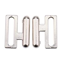 JETEHO Set of 20 Metal Waist Extender Hooks & Eyes Clasps Sewing Garment Clasps Hooks for Bra Swimsuit