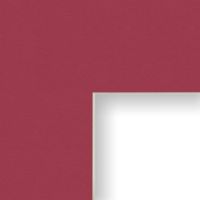 Craig Frames B551 18x24-Inch Mat, Single Opening for 12x18-Inch Image, Mulberry with Cream Core