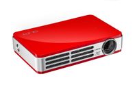 Vivitek Qumi Q5 500 Lumen WXGA HD 720p HDMI 3D-Ready Pocket DLP Projector with 4GB Memory (Red)