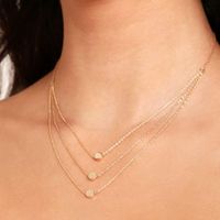 Jewelry Party Necklaces,Hemlock Fashion Women Alloy Multilayer Pendant Necklace Chain Jewelry (Gold-1)