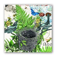 Michel Design Works 20-Count 3-Ply Paper Cocktail Napkins, Into the Woods