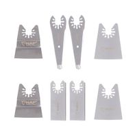 Harpow 8PCS Scraper Oscillating Blades Multi Blades, Power Tool Accessory, Multitool Blades, Power Tool Saw Blades, Wide Wood Plastic Metal Cutting Saw Blade for Fein Bosch Rockwell Tools