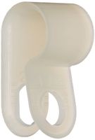 Standard Duty Nylon Cable Clamp, 0.25" Diameter, 0.394" Width, Natural