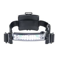 FoxFury 420-L06R Command+ LoPro Rechargeable Fire and Impact Resistant Waterproof White/Green LED Helmet Light, 100 Lumens