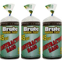 Brute Super Tuff 45 Gallon 20ct Contractor Bags, 3-Pack